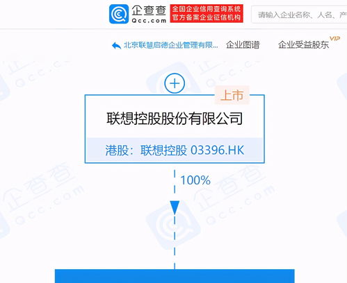 聯想控股設立北京聯慧啟德企業管理公司，聚焦管理與咨詢業務
